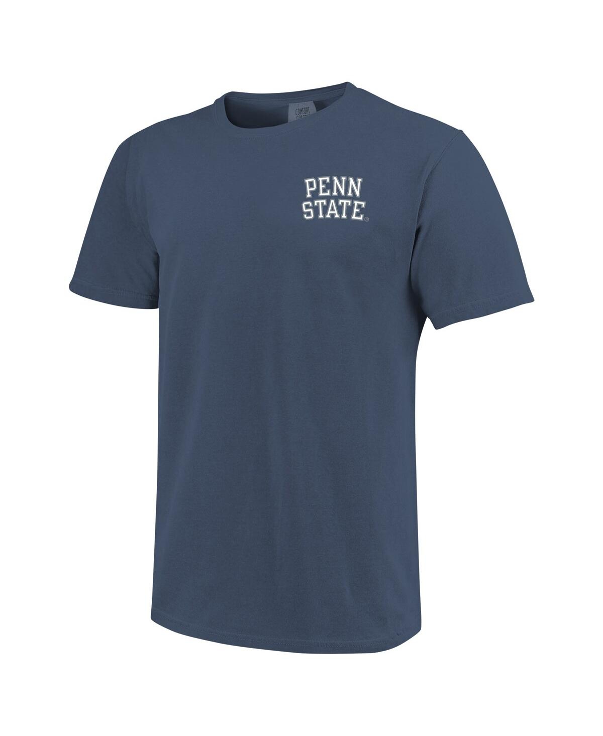 Image One Men's And Women's Navy Penn State Nittany Lions Hyper Local Cowbell Scarf Arc T-shirt In Navy