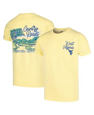 Big Boys and Girls Gold West Virginia Mountaineers Hyperlocal Comfort Colors T-Shirt