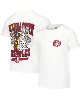 Big Boys and Girls White Florida State Seminoles Hyperlocal Comfort Colors T-Shirt