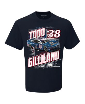 Men's Navy Todd Gilliland Quincy Compressors Patriotic Car T-Shirt