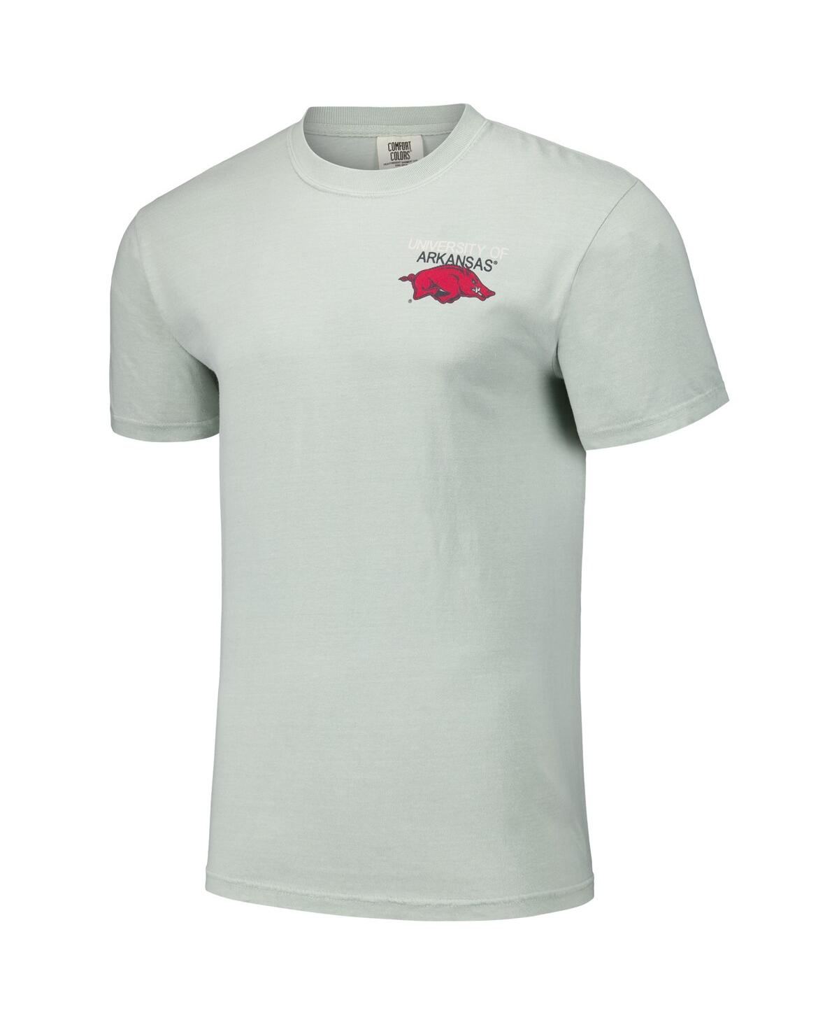 Image One Men's And Women's Gray Arkansas Razorbacks Hyper Local Campus Patches T-shirt In Gray