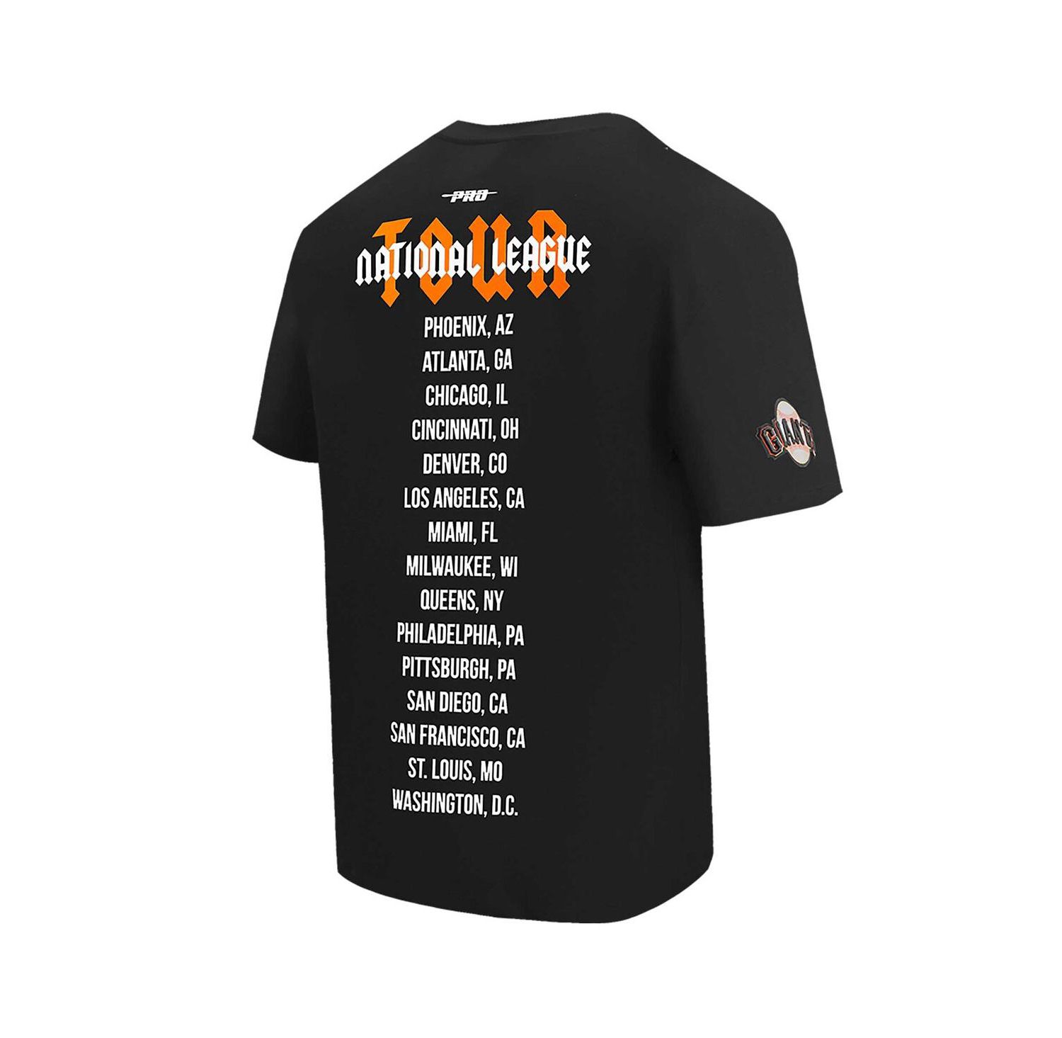 Men's Black San Francisco Giants Oversized City Tour T-Shirt