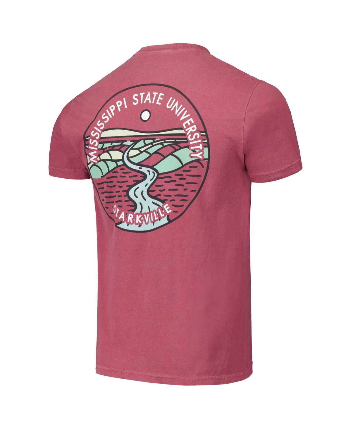 Image One Men's and Women'sMississippi State Bulldogs Scenic Comfort Colors T-Shirt - Maroon