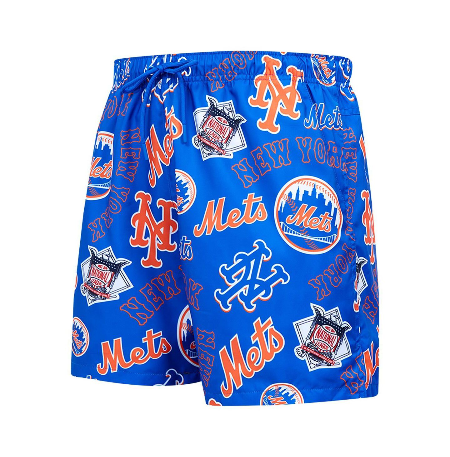 Мужские шорты Pro Standard Royal New York Mets Toss Logo Woven — фото 3