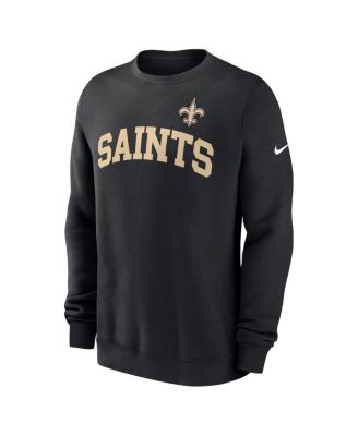 Men's Black New Orleans Saints Club Pullover Sweatshirt