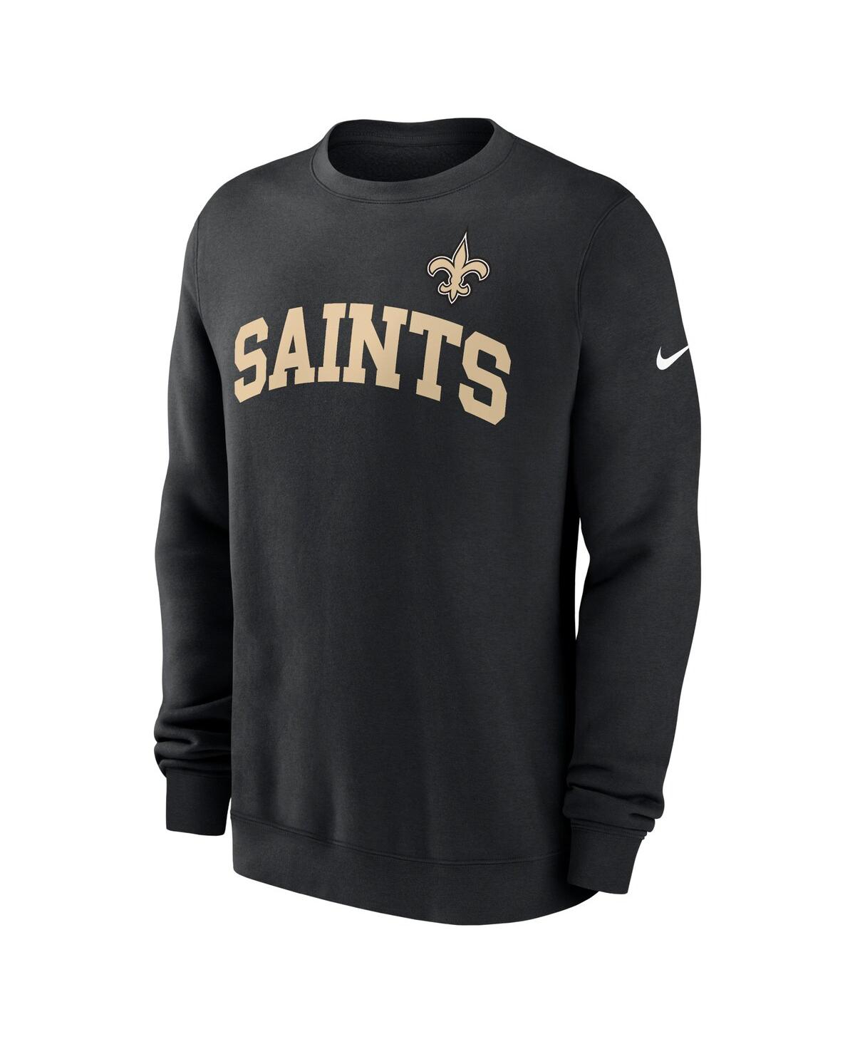 Nike Men'sNew Orleans Saints Club Pullover Sweatshirt - Black