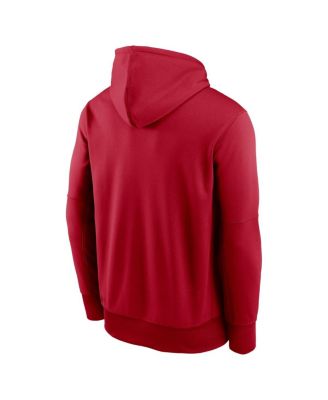 Men's Scarlet San Francisco 49ers Icon Performance Pullover Hoodie