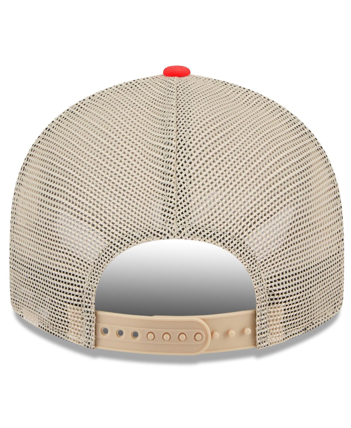 New Era Men'sCoral Chicago White Sox 2024 Mlb All-Star Game Meshback Low Profile 9FIFTY Snapback Hat - Tan, Coral