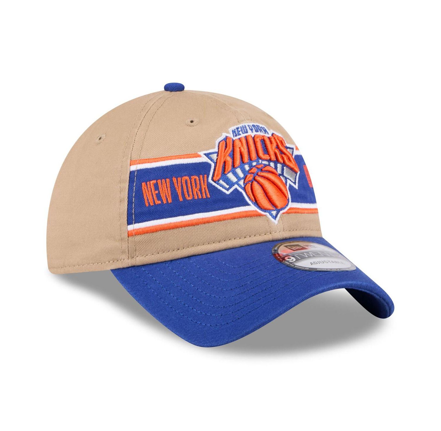 Men's Tan/Blue New York Knicks 2024 NBA Draft 9TWENTY Adjustable Hat