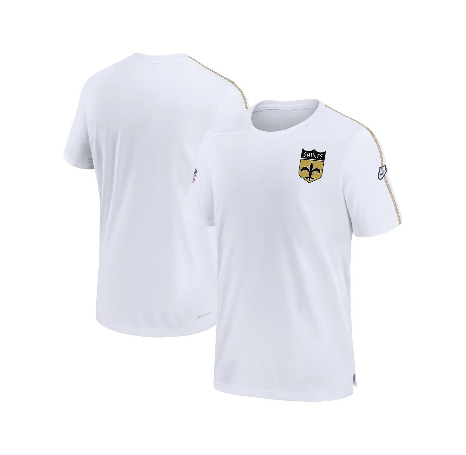 Men's White New Orleans Saints Sideline Alternate Logo Coach Performance Top