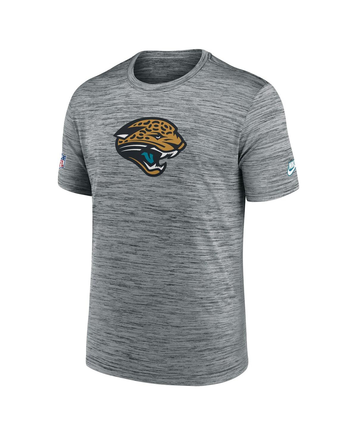 Nike Men'sJacksonville Jaguars Throwback Velocity Alternate Logo Performance T-Shirt - Heather Gray