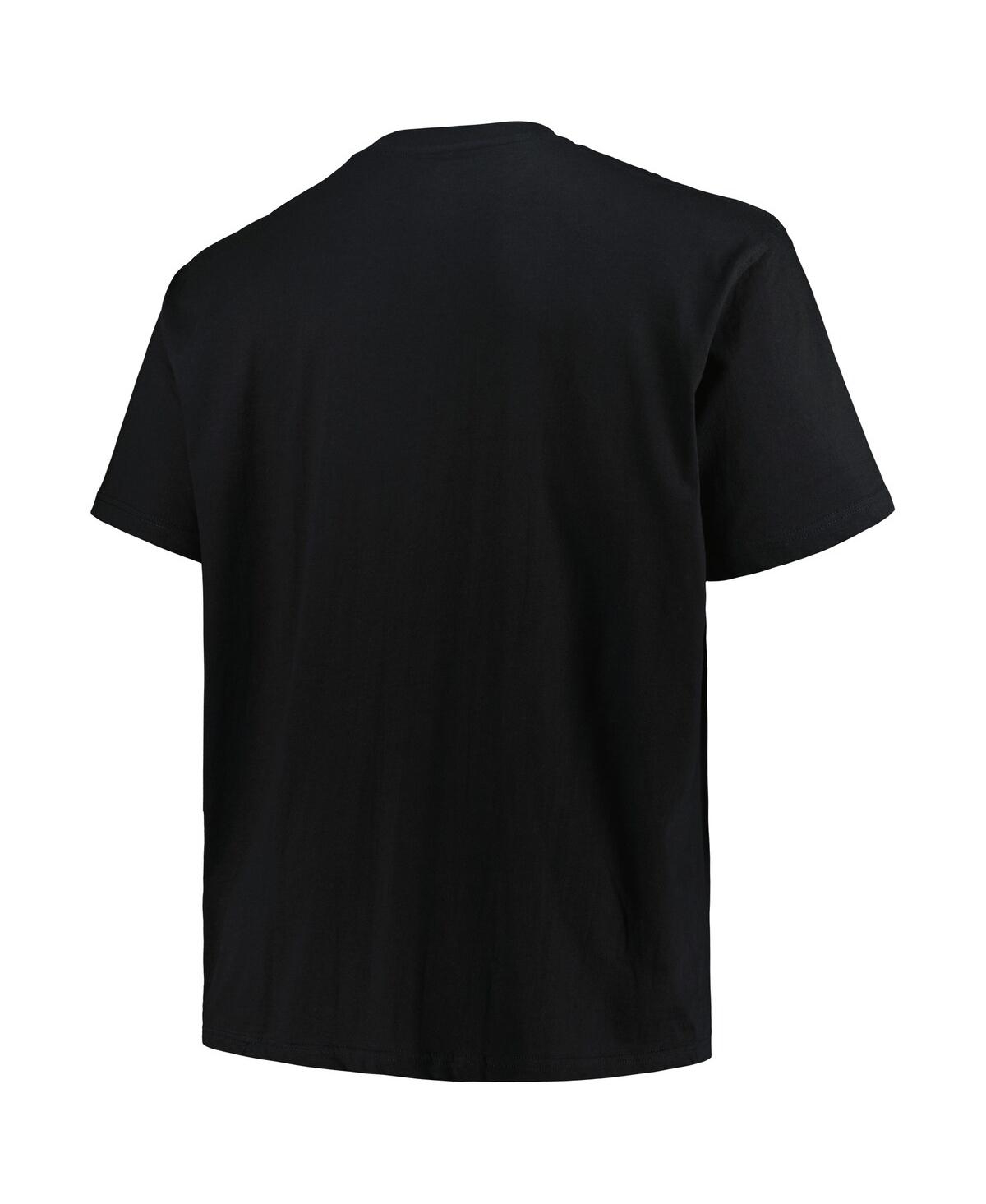 Fanatics Men's Black Baltimore Ravens Big Tall Pop T-shirt In Black