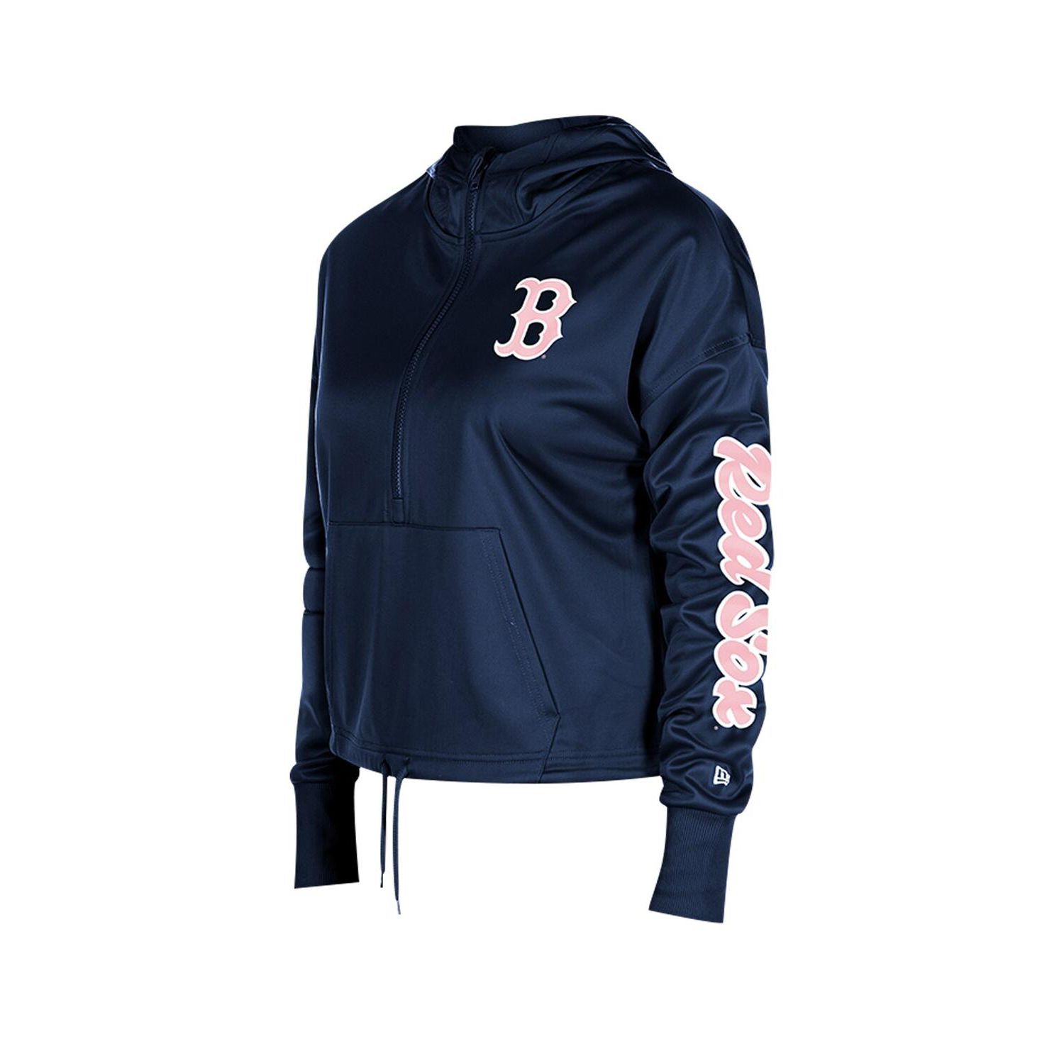 Women's Navy Boston Red Sox Half-Zip Hoodie