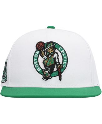 Men's White Boston Celtics Soul Logo Shine 2-Tone Snapback Hat