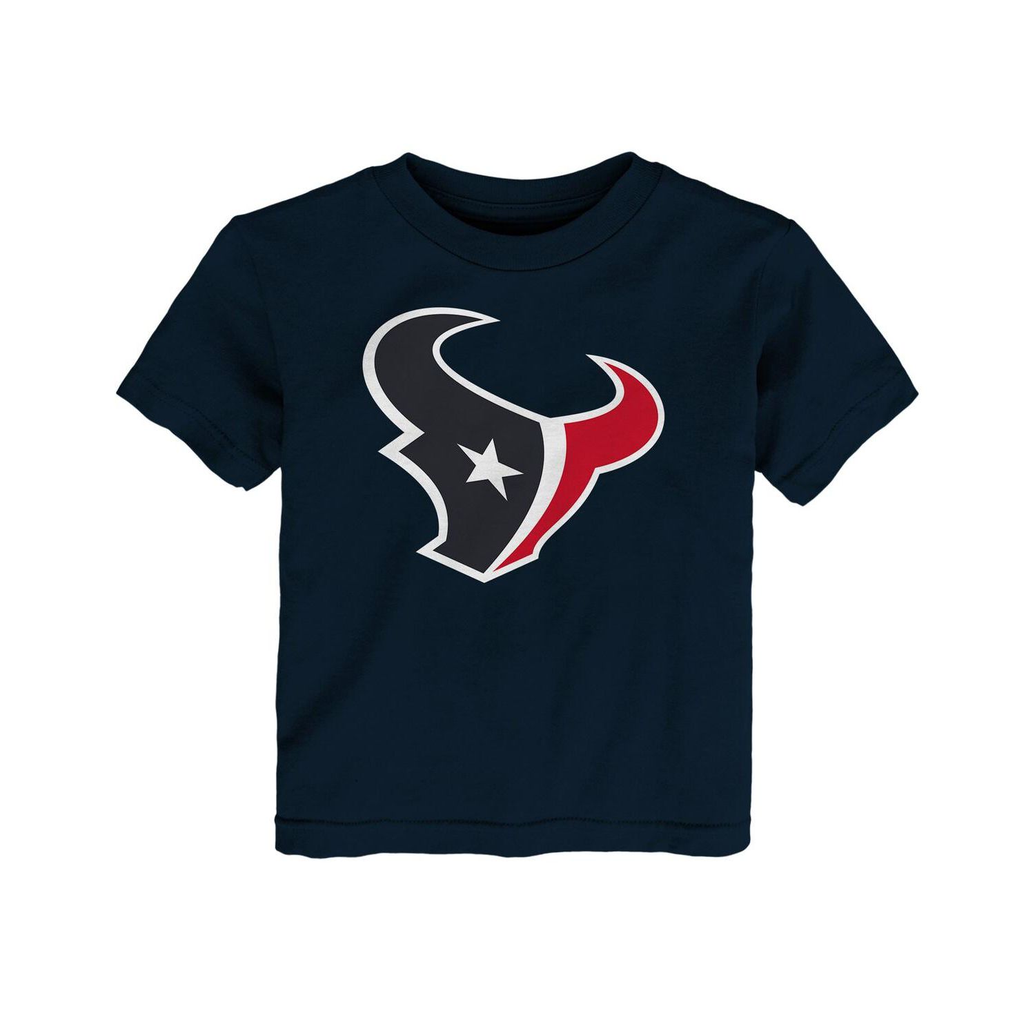 Big Boys and Girls Navy Houston Texans Primary Logo T-Shirt