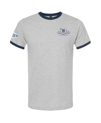 Men's Heather Gray/Navy Ross Chastain Busch Light Ringer T-Shirt