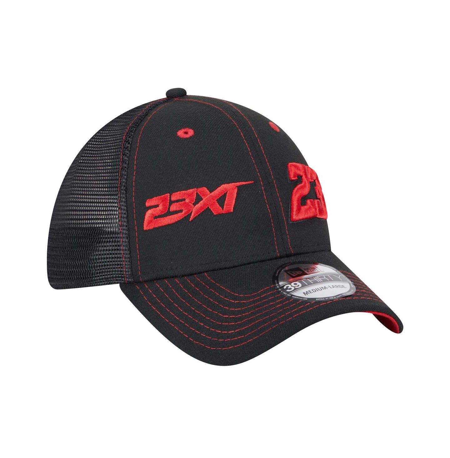 Мужская кепка New Era Black Bubba Wallace Driver 39THIRTY Trucker Fitted Hat — фото 4