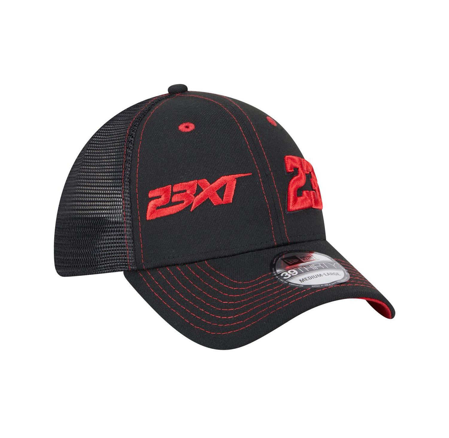 Men's Black Bubba Wallace Driver 39THIRTY Trucker Fitted Hat