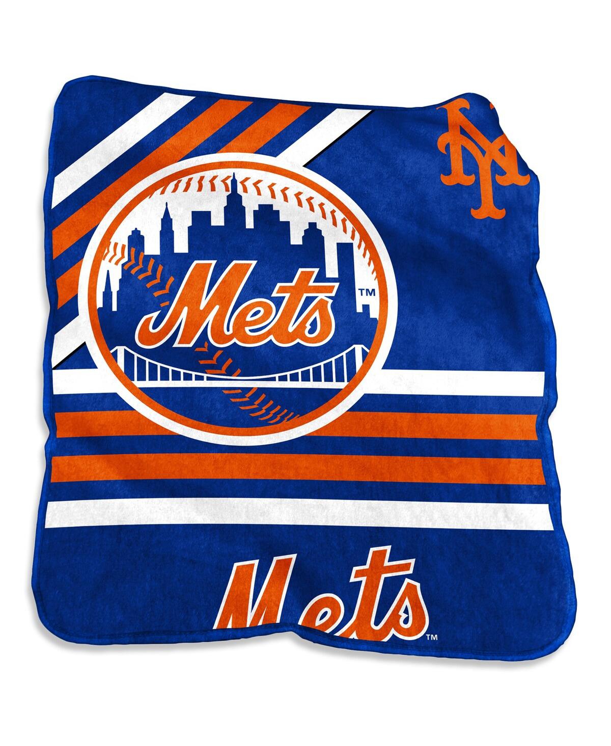 Logo Brands New York Mets 50'' X 60'' Plush Raschel Throw In No Color