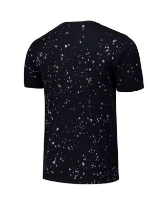 Men's Black/White Los Angeles Dodgers Splatter T-Shirt