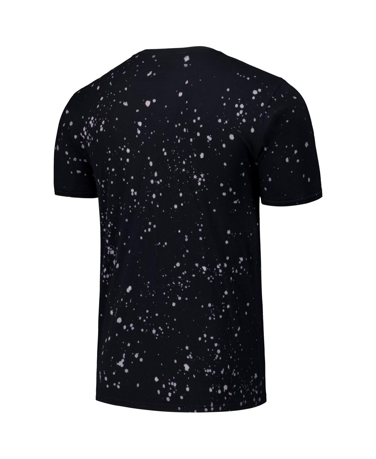 Majestic Men'sWhite Los Angeles Dodgers Splatter T-Shirt - Black, White