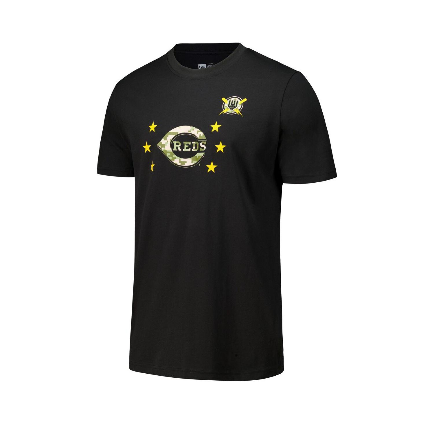 Men's Black Cincinnati Reds 2024-Armed Forces Day T-Shirt