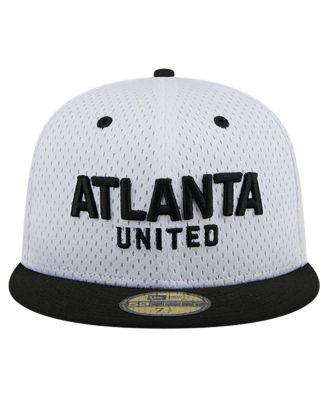 Men's White Atlanta United FC Throwback Mesh 59FIFTY Fitted Hat