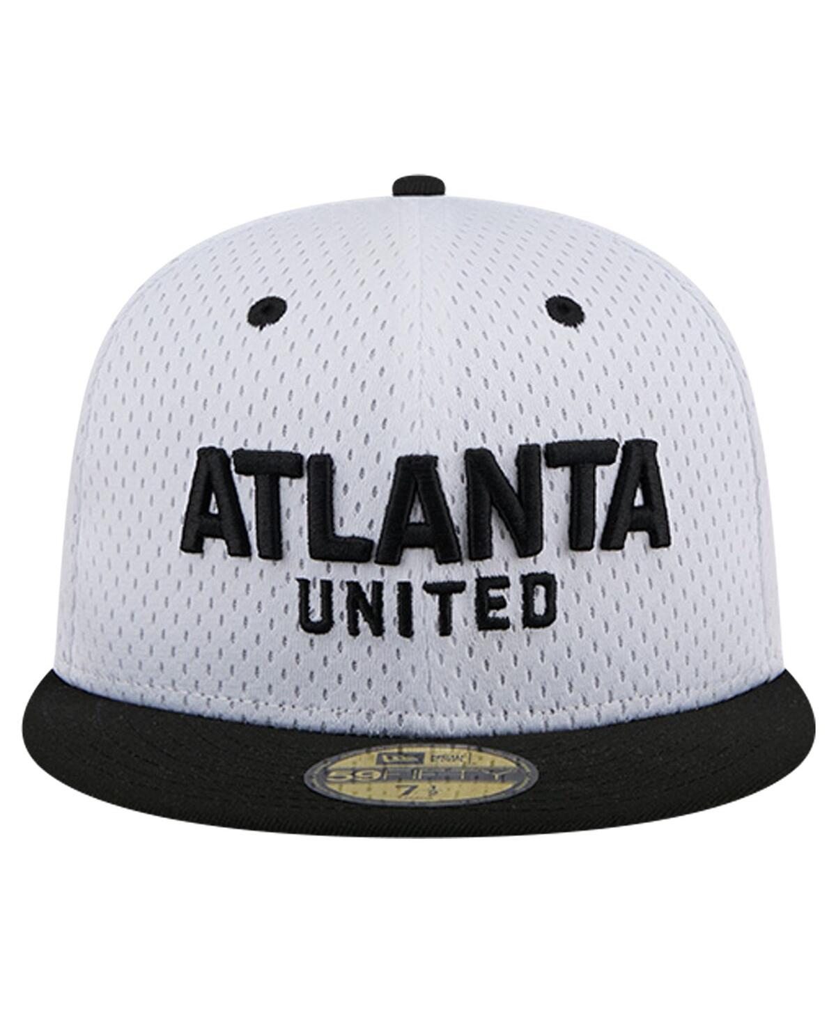 New Era Men'sAtlanta United Fc Throwback Mesh 59FIFTY Fitted Hat - White
