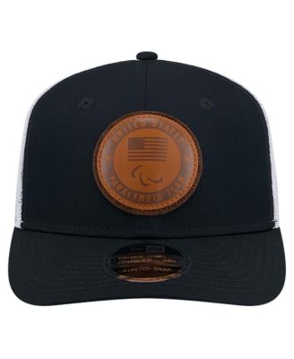 Men's Navy U.S. Paralympics Leather Patch 9SEVENTY Stretch Snap Adjustable Hat