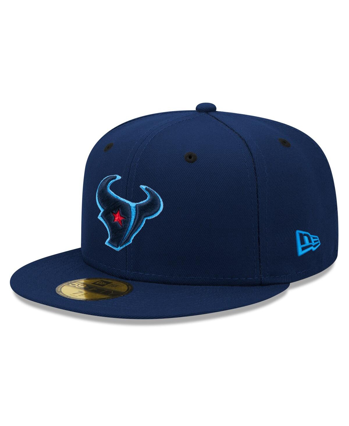 NEW ERA MEN'S NAVY HOUSTON TEXANS OMAHA 59FIFTY FITTED HAT 