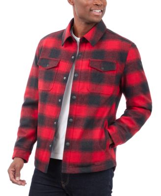 Men's Quilted Wool Shirt Jacket