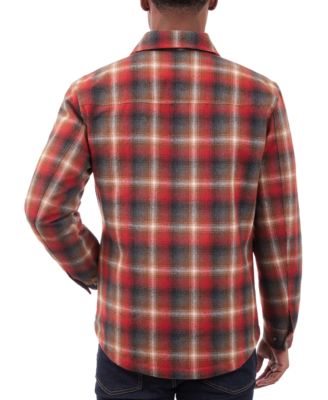 Men's Quilted Wool Shirt Jacket