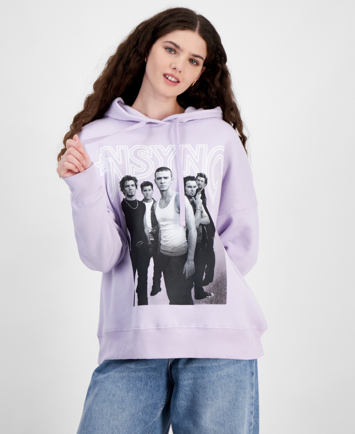 Juniors' Nsync Hoodie Pullover Sweatshirt - Purple