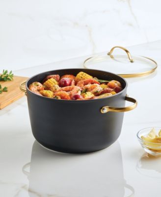 Forged Induction Ceramic Nonstick Stockpot with Lid, 6 Quart