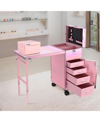 Yescom 8L Pink Towel Warmer Cabinet 2-in-1 Facial Towel Heater Compact Facial Towel Heater With UV Sterilizer Spa Nail Salon