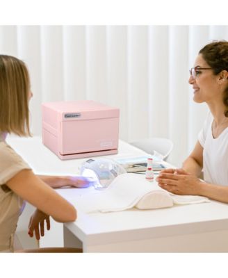 Yescom 8L Pink Towel Warmer Cabinet 2-in-1 Facial Towel Heater Compact Facial Towel Heater With UV Sterilizer Spa Nail Salon