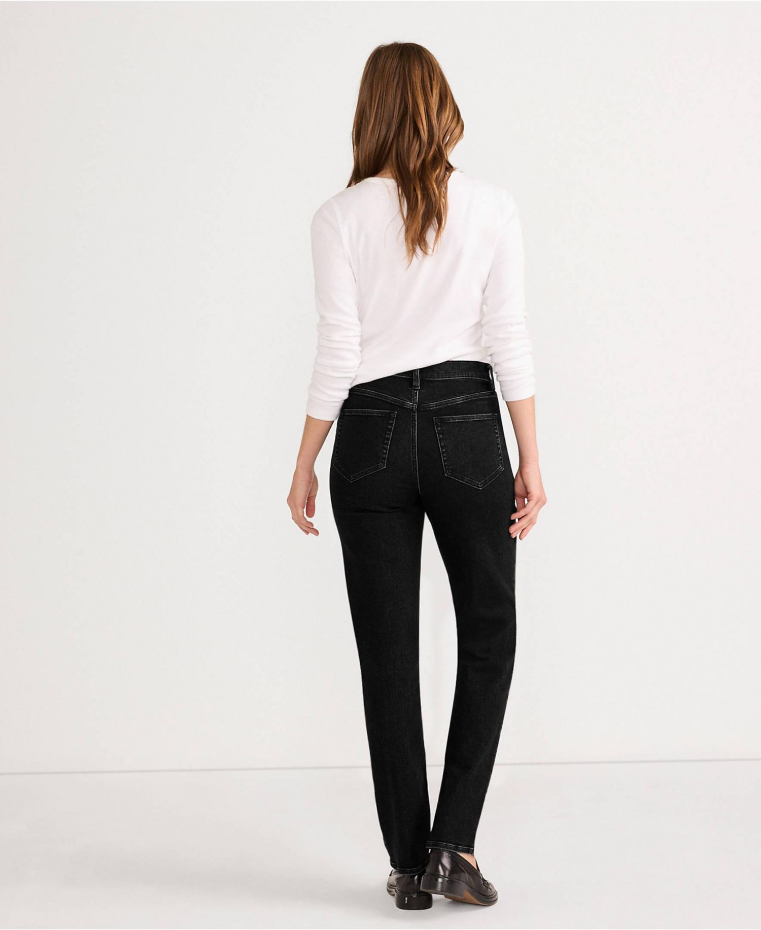 Women's Mid Rise Straight Leg Jeans