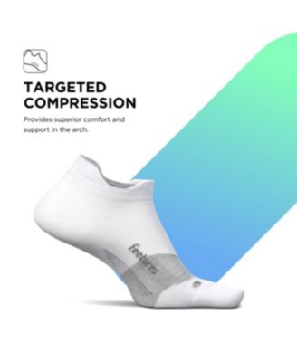 Men's Elite Ultra Light Cushion Ankle Socks - Sport Sock with Targeted Compression - Xlarge