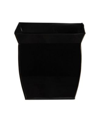 11.75 Inch Square Metal Planter Fluted Design Garden Pot