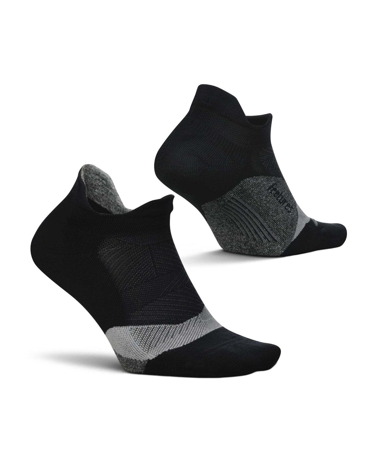 Elite Light Cushion No Show Tab Ankle Socks - Sport Sock with Targeted Compression