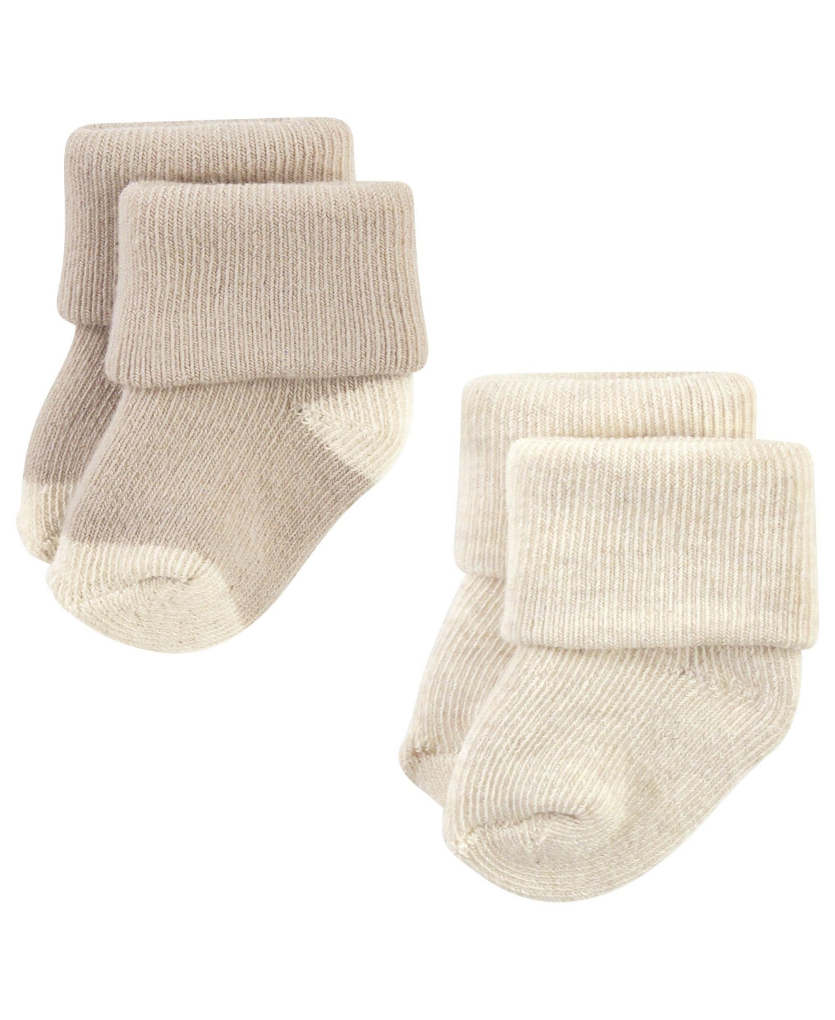 Hudson Baby Baby Boys Cotton Rich Newborn and Terry Socks,- Navy taupe