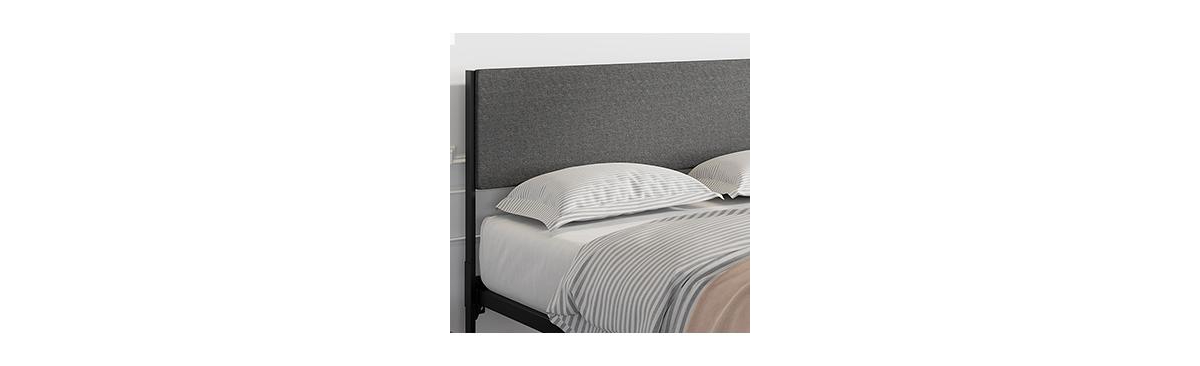 gaomon Queen Size Platform Bed Frame with 2 Storage Drawers and Headboard, Mattress Foundation with Metal Slats Support, Solid and Stable, No Box Spri