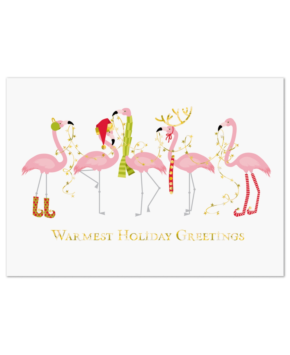 Masterpiece Studios Fashionista Flamingos Holiday Boxed Cards