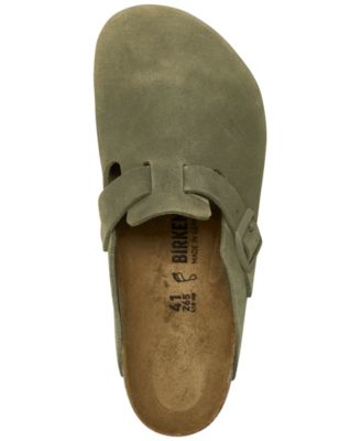 Men's Boston Suede Leather Casual Clogs from Finish Line