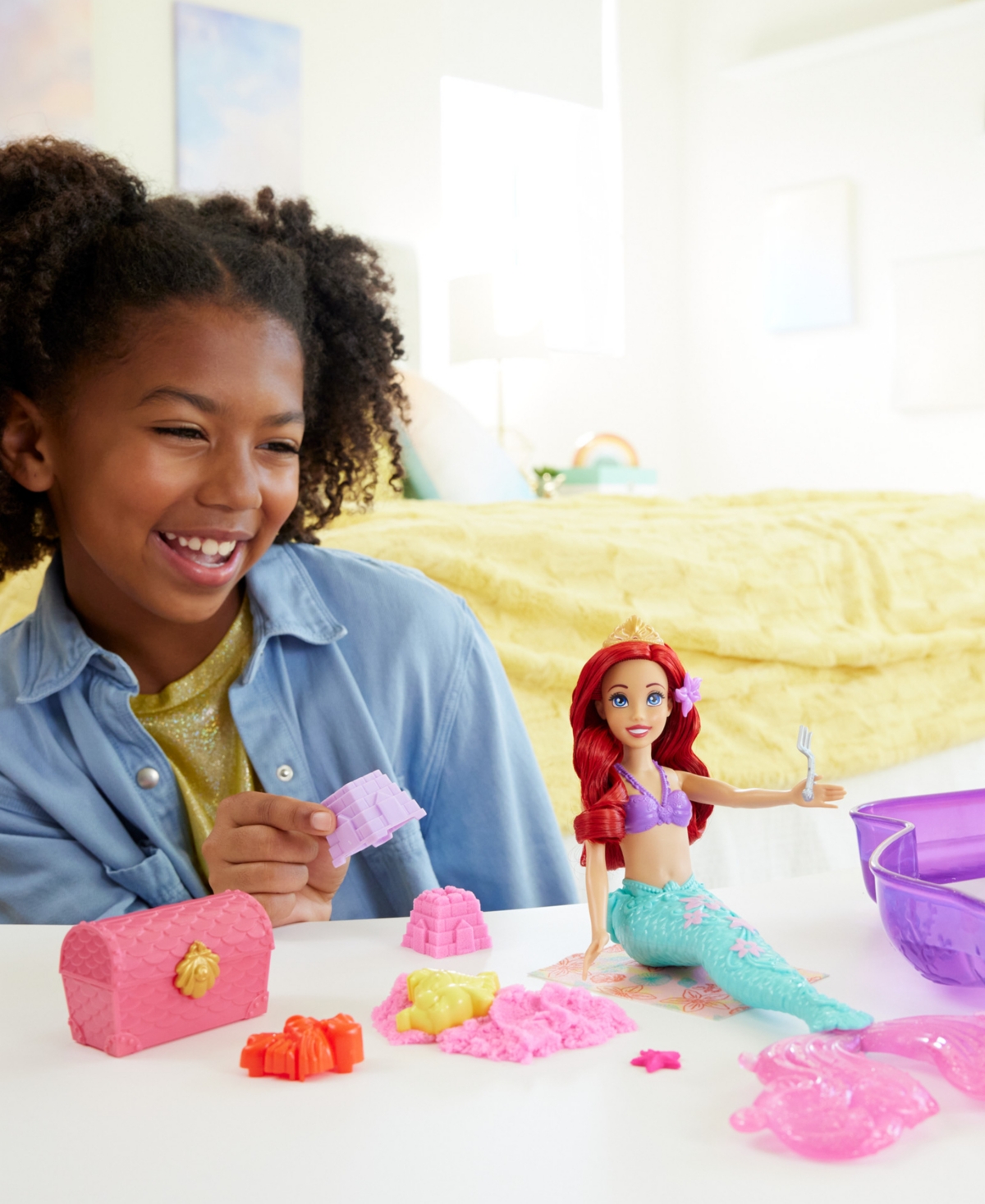 Shop Disney Princess Ariel Doll Pool Set With Moldable Sand In Multi-color
