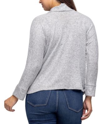 Women's Single Button Front Long Sleeve Cardigan