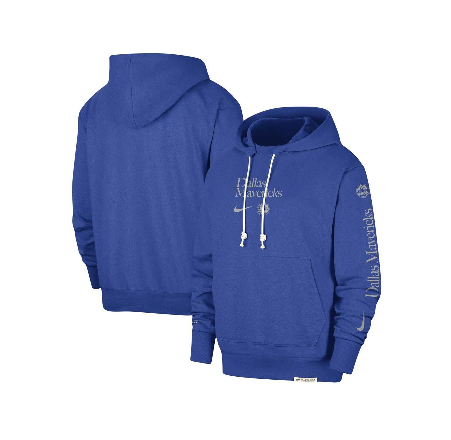 Men's Blue Dallas Mavericks Authentic Performance Pullover Hoodie