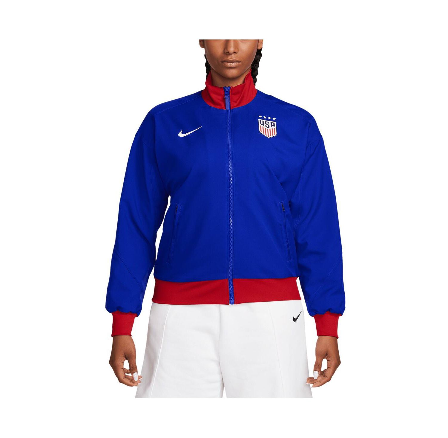 Women's Royal USWNT 224 Strike Anthem Full-Zip Jacket