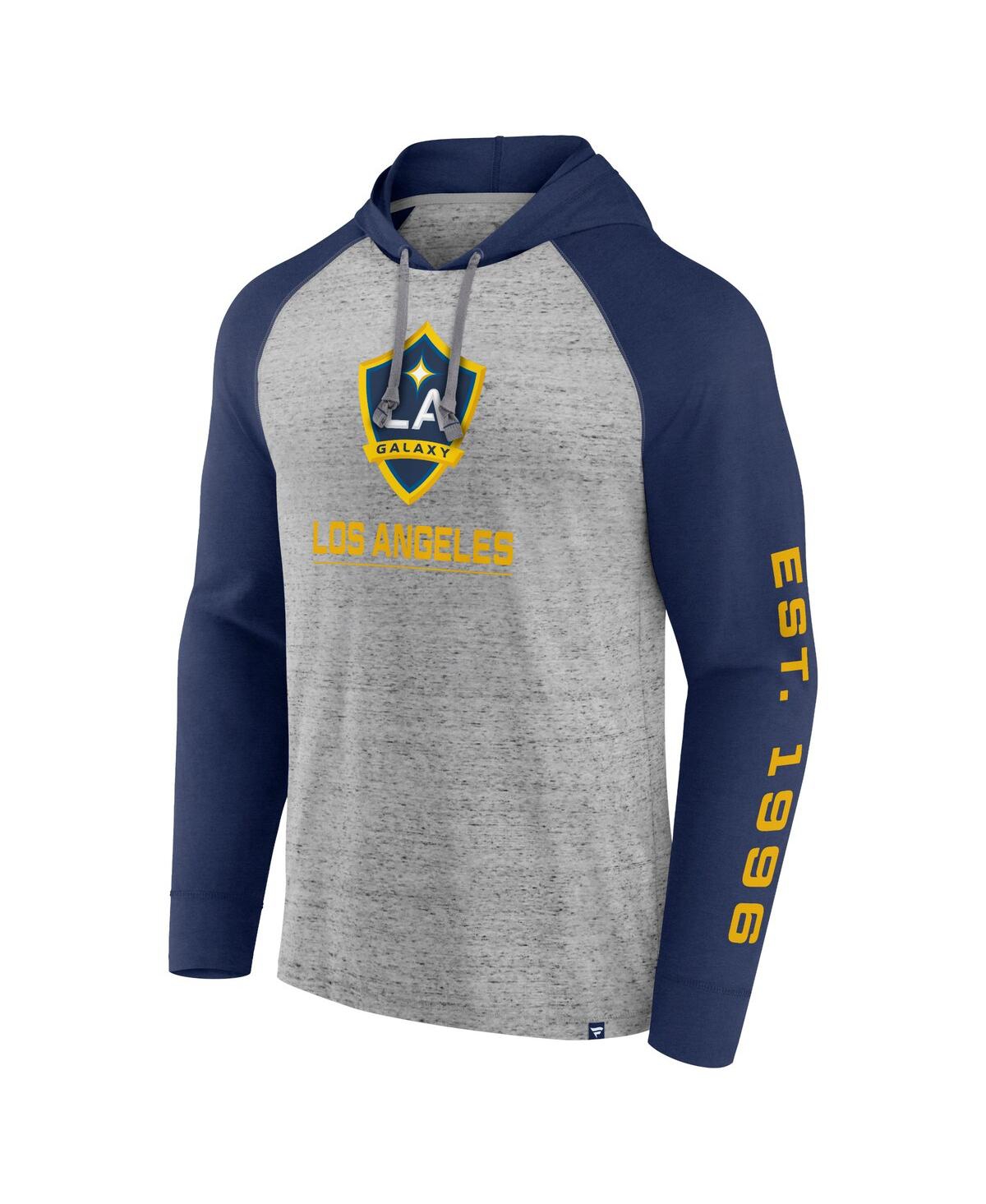 Fanatics Men'sLa Galaxy Deflection Raglan Pullover Hoodie - Steel