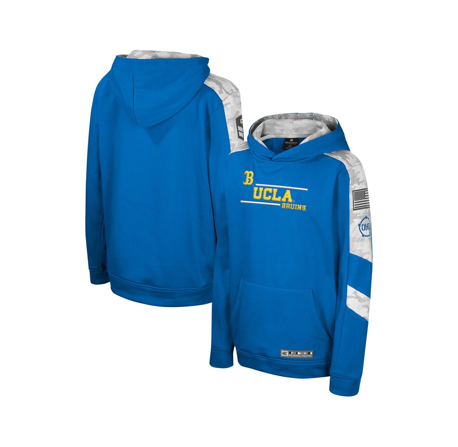 Big Boys and Girls Blue UCLA Bruins OHT Appreciation Cyclone Digital Camo Pullover Hoodie